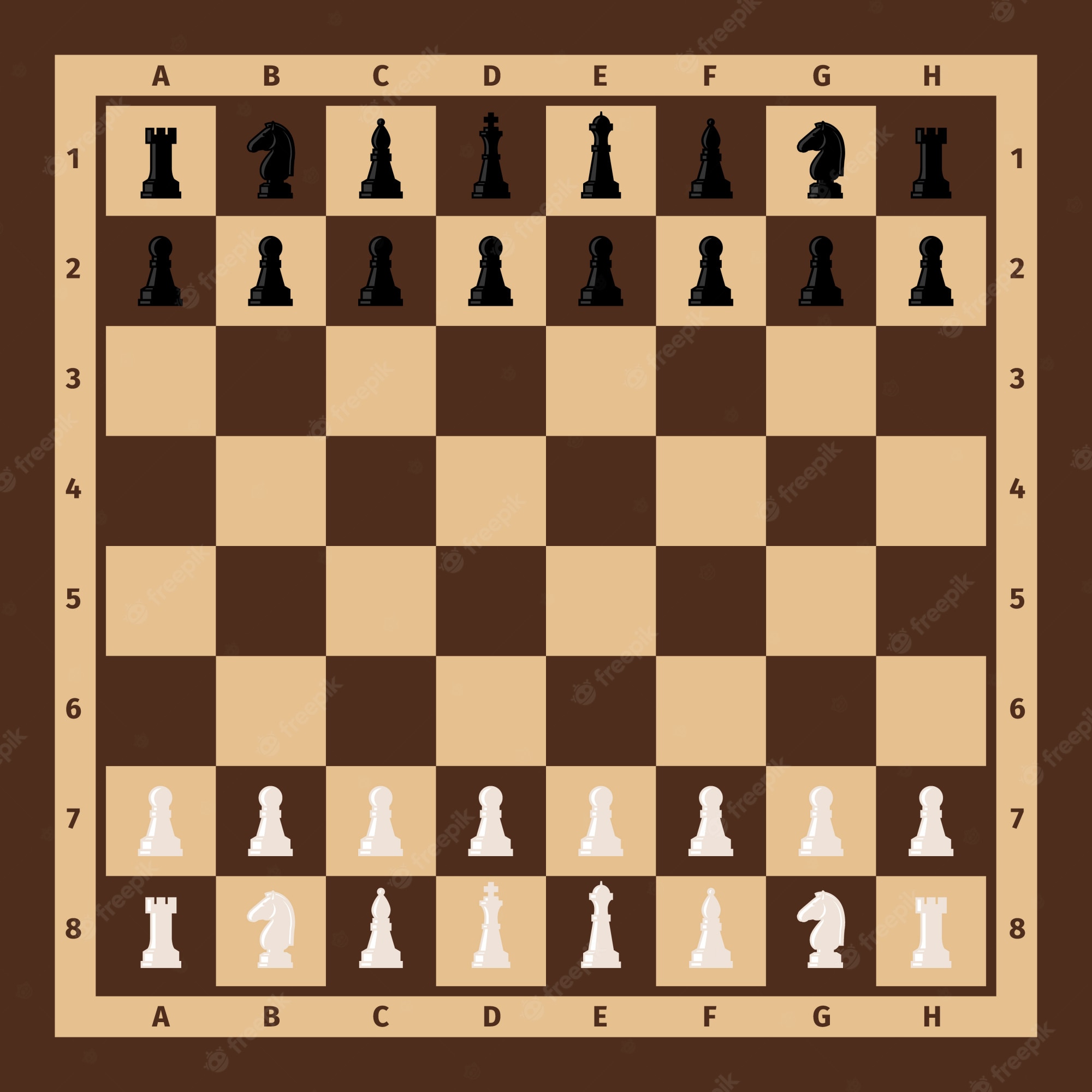 Tablero de ajedrez con piezas